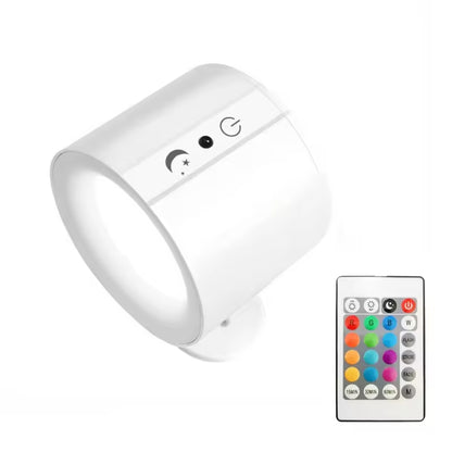 Rotatable LED wall lamp with touch remote control